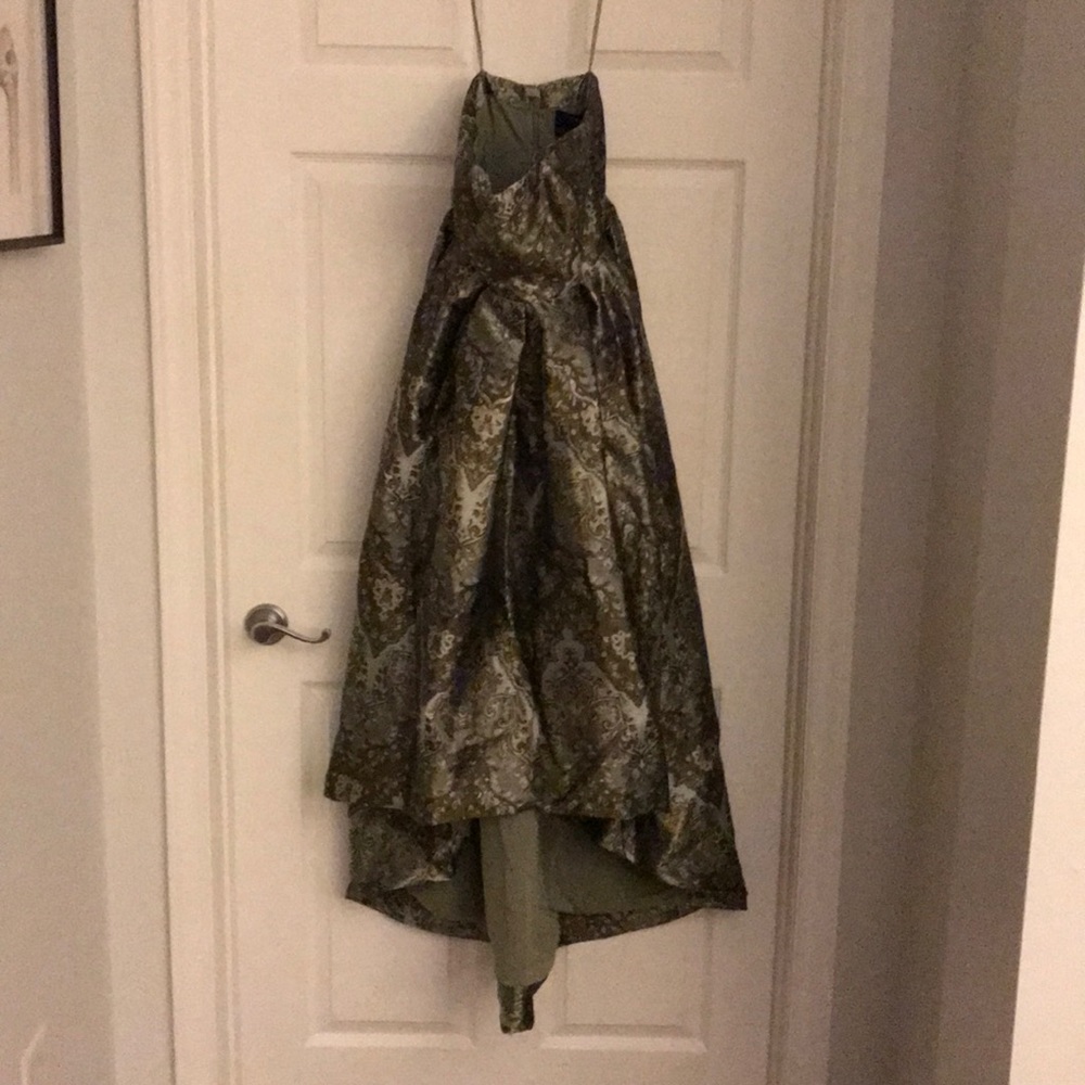 Cynthia Rowley- high low strapless gown